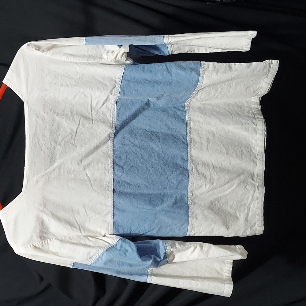 Silver unicorn 3/4 sleeve crop shirt size 9/11 m (InvW135)